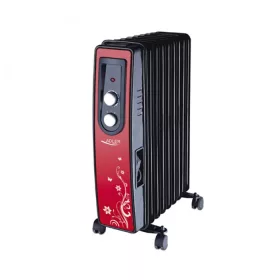 Adler AD7801 Héttagú Olajradiátor, Piros Fekete