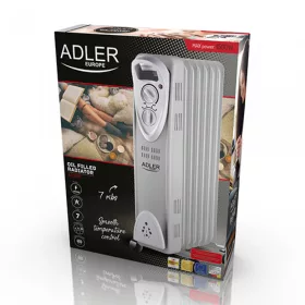 Adler AD7807 7 tagú Olajradiátor, 1500W, szürke