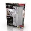 Adler AD7808 9 tagú olajradiátor, 2000W, szürke
