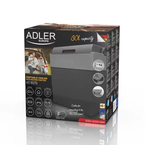 Adler AD8078 Elektromos hűtőtáska, 28L