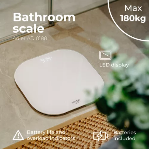 Adler AD8188 Fürdőszoba mérleg 180KG