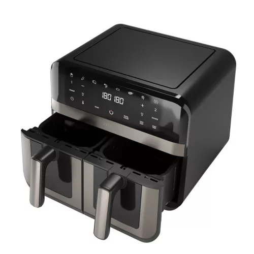 Aiwa AFR-9000 FUTAGO Forradalmi, japán légkeveréses sütő a konyhában, 2.400W, 9 liter (2x4,5 liter)
