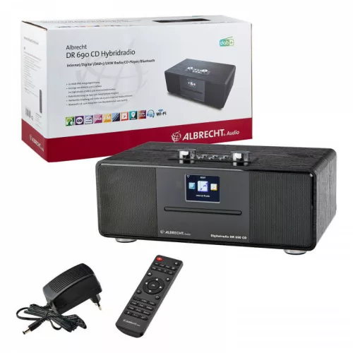 Albrecht DR 690 internet, DAB+, Bluetooth és FM rádió CD lejátszóval (ALA-437-999)