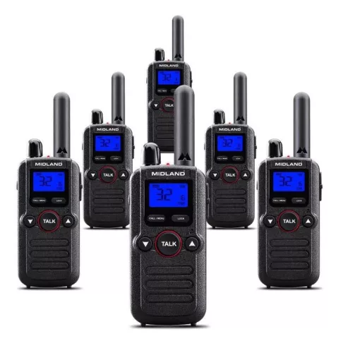 Midland BR180 PMR walkie talkie rádió 6-os szett (ALA-567-999)