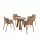 Delusso Ambrogio & Babila 5 részes szett - Mocha Brown, AMBROGIO-5-S-96271