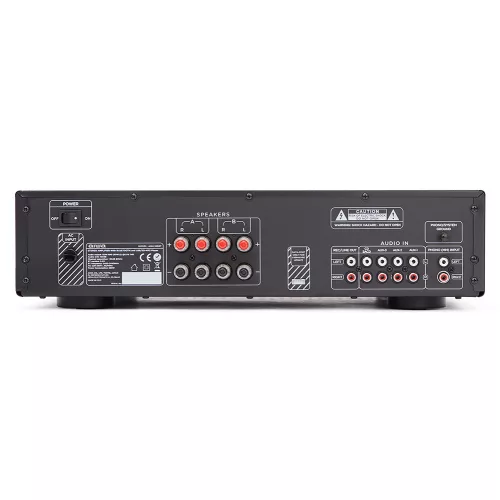 Aiwa AMU-120BTBK Sztereó integrált erősítő USB, SD bemenettel, Bluetooth funkcióval