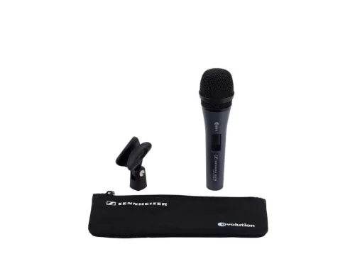 Sennheiser E 835-S professzionális vezetékes dinamikus mikrofon + tok, kengyel