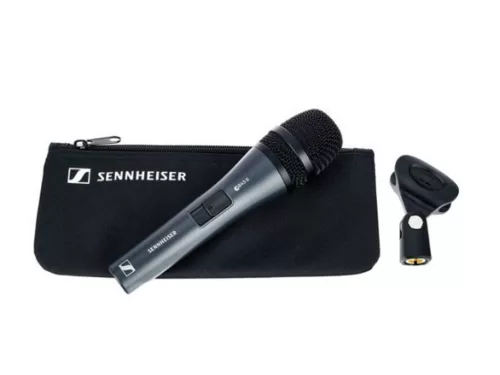 Sennheiser E 845-S dinamikus szuperkardioid vokál mikrofon - Kapcsolóval