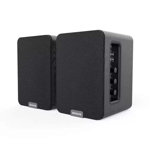 Aiwa ASP-A200BK Prémium aktív hangfal a zene szerelmeseinek és házimozi rajongóknak, fekete színben