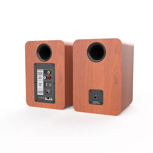 Aiwa ASP-A200BR Prémium aktív hangfal a zene szerelmeseinek és házimozi rajongóknak, barna színben
