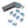 Logilink USB-A port blokkoló (1x kulcs és 8x zár) (AU0045)
