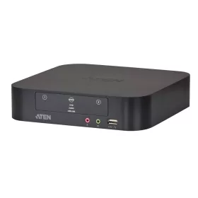   Logilink KVM kapcsoló 2 portos USB Mini DisplayPort Dual-View KVM Au-val (AU0062)