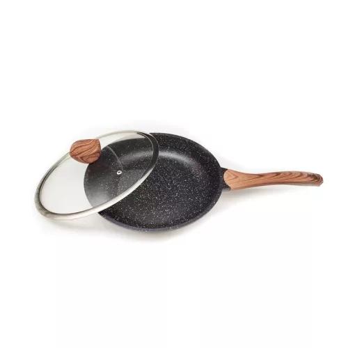 Bravo B-4930 Wok serpenyő fedővel 32 cm indukciós