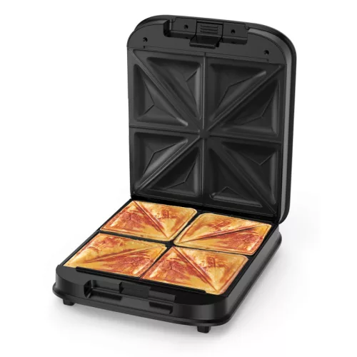 Bravo B-5001 Fekete Szendvicssütő XXL, 1200W