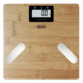   Bravo B-5010 Digitális okos személymérleg bambusz felülettel, 180Kg