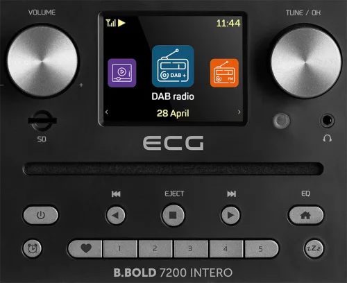 ECG B.BOLD 7200 Intero Black Internetes / DAB + / FM rádió CD-vel