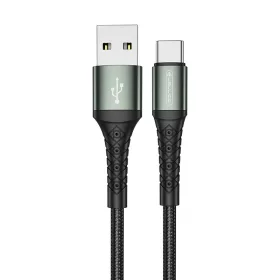 Jellico B10 USB-C kábel 3,1A 1 m, fekete 