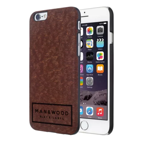 MAN AND WOOD B1710B iPhone 6/6S Fa Védőtok, Label