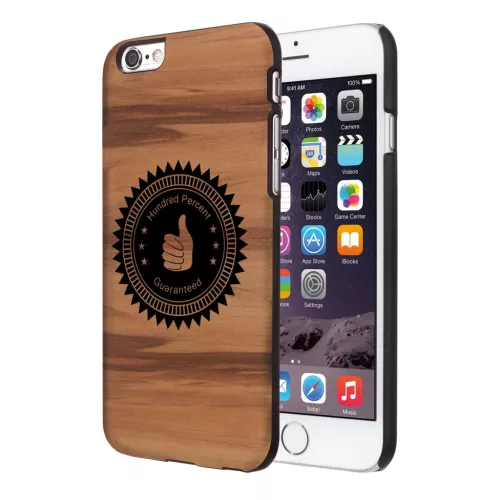 MAN AND WOOD B1722B iPhone 6/6S White Ebony Fa Védőtok, Thumb