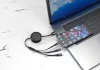 Jellico B19 3in1 USB kábel szett - micro USB / Lightning / USB-C 3.1A, 1,2m, fekete