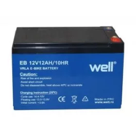   Well akkumulátor 12V 12Ah zselés elektromos kerékpárokhoz (BAT-LEADEB-12V12AH-WL