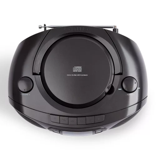 Aiwa BBTC-550BK Hordozható Retro Stílusú Kazetta, CD, MP3, USB, Bluetooth rádió fekete színben