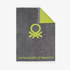   Benetton BE-0482 takaró pléd, 140x190 cm 60%pamut, 40% akril