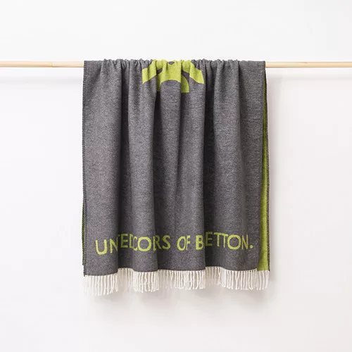 Benetton BE-0482 takaró pléd, 140x190 cm 60%pamut, 40% akril
