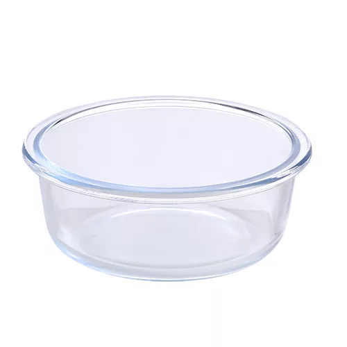 Bergner BG-25027-RD 400ml boroszilikát üveg ételtároló