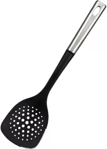 Bergner Masterpro BGMP-4521 műanyag szedőkanál rozsdamentes acél fogantyúval 36 x 9 cm