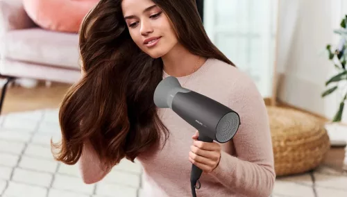 PHILIPS BHD351/10 Hajszárító ThermoProtect tartozékkal fekete-szürke, 2100W