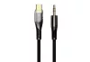 Jellico BM21B Audio Jack 3,5mm-USB-C kábel, 1,2m, fekete