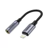 Foneng Audio adapter BM30L Lightning 3,5 mm-es mini jack audio adapter fekete