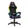 BeMaDa BMD1115BK RGB LED-es gamer szék - karfával, párnával - fekete