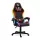 BeMaDa BMD1115RD RGB LED-es gamer szék - karfával, párnával - fekete / piros