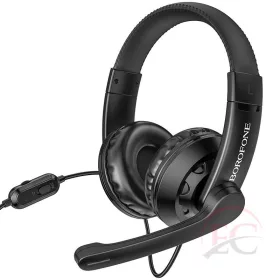 Borofone BO102 Amusement fejhallgató, 3,5 jack  fekete