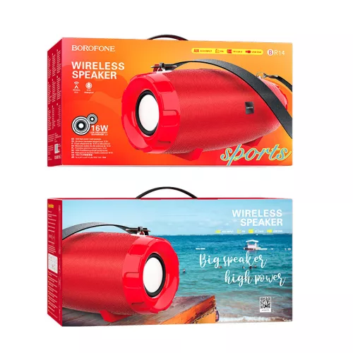 BOROFONE BR14R vezeték nélküli bluetooth hangszóró, vízálló 16 Watt