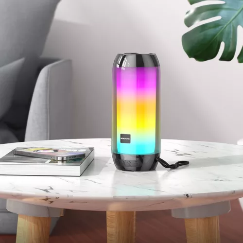 Borofone BR25 Fekete Bluetooth hangszóró, Led világítás