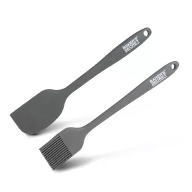   Baker's Secret BS40126 Baker's Secret 2 darabos szilikon ecset és spatula - 21/22 cm - fekete