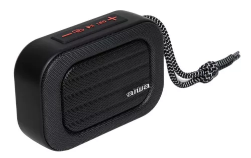 Aiwa BST-130TN stílusos, sokoldalú és IP66 védettségű Bluetooth hangszóró, kiváló hangminőséggel akár 8 órás lejátszással, Titán és fekete szín (BST-130TN)