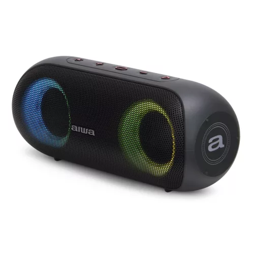 Aiwa BST-650DARK (BK) Hordozható Bluetooth hangszóró Hyper Bass mélyhangokkal fekete színben