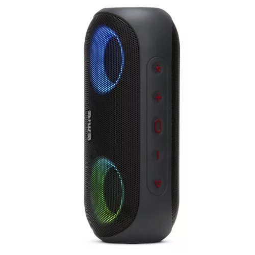 Aiwa BST-650DARK (BK) Hordozható Bluetooth hangszóró Hyper Bass mélyhangokkal fekete színben