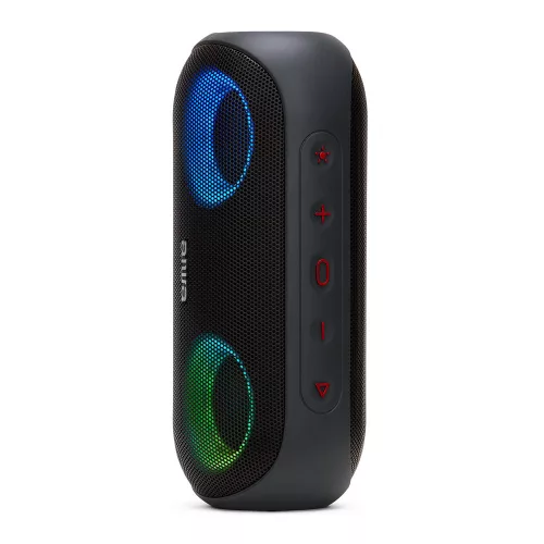 Aiwa BST-650 Hordozható Bluetooth hangszóró Hyper Bass mélyhangokkal (MG) Sötétszürke színben