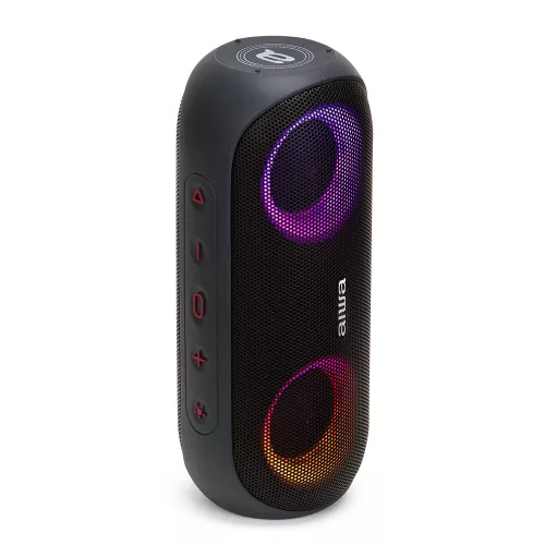 Aiwa BST-650 Hordozható Bluetooth hangszóró Hyper Bass mélyhangokkal (MG) Sötétszürke színben