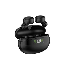 Akai wireless TWS fülhallgató kijelzős tokkal Fekete
