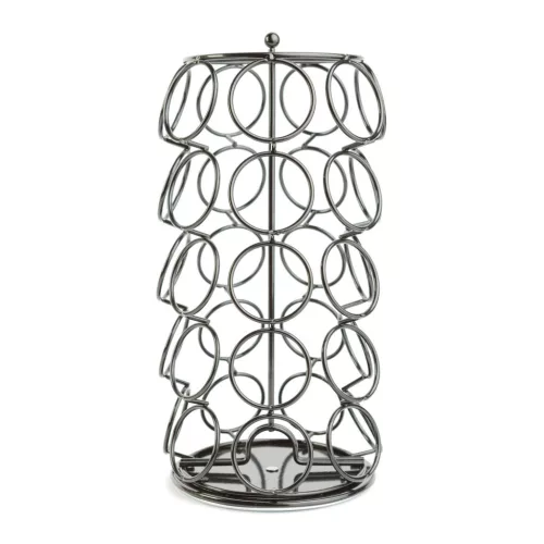 Bewello Fém kávékapszula tartó - 35 db Dolce Gusto kapszulához - 165 x 165 x 320 mm - fekete (BW0997)