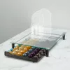 Bewello Fém kávékapszula tartó - 60 db Nespresso kapszulához - 410 x 260 x 60 mm - matt fekete (BW0999)