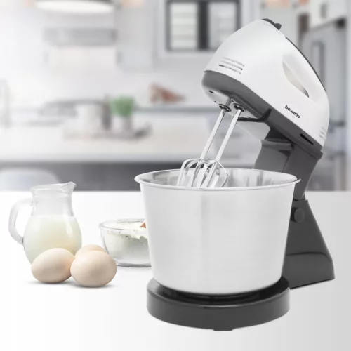 Bewello BW1010 Kézi mixer - keverőtállal - 7 sebességi fokozattal