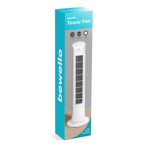 Bewello BW2053WH Oszlopventilátor - 220-240V, 45 W - fehér