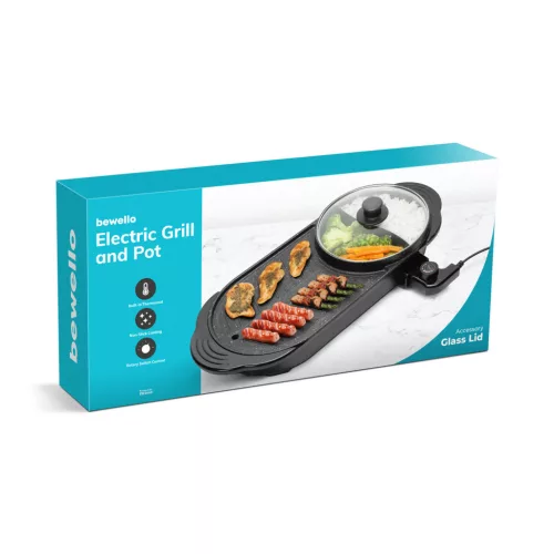 Bewello BW2060 Elektromos grill és fazék - 230V - 1500 W